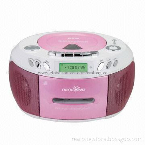 Portable CD player with USB/TF card and cassette
